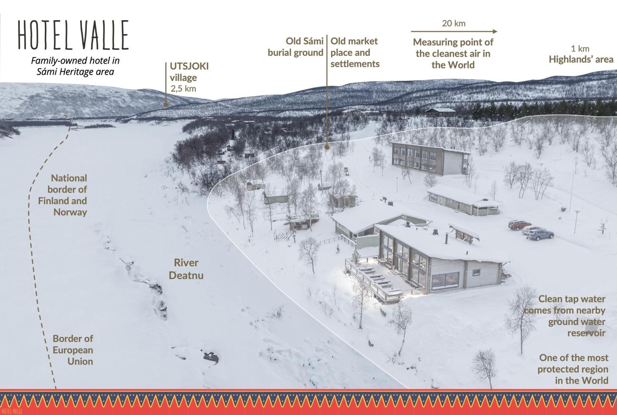 Hotel Valle Lapland Utsjoki Exterior foto